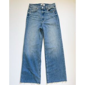 PAIGE Anessa 31” Wide-Leg Medium Wash Jeans